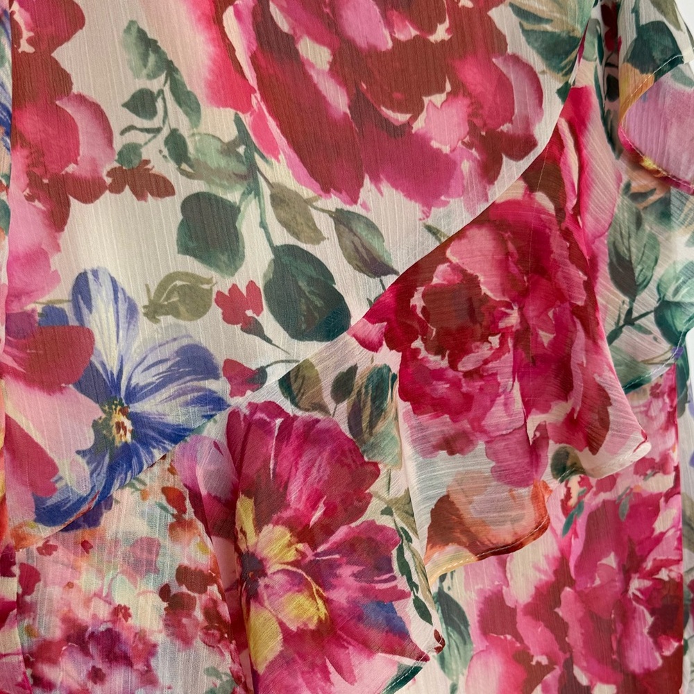 Vici, Garden Bliss Floral Tiered Midi Dress - Picture 11 of 14